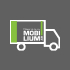 Icône d'un camion de livraison avec le logo de Mobilium